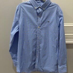 Boys Vineyard Vines Gingham Long Sleeve Button Down